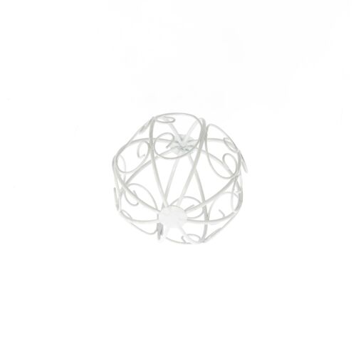 Metall-Gartenkugel, Ø 10 cm, weiß, 803338