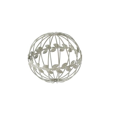 Metal garden ball vintage, Ø 13 cm, gray, 803420