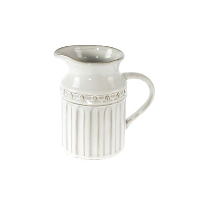 Dolomite jug m. Vintage handle, 16.5 x 10.5 x 17 cm, white, 808296