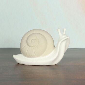 Escargot en porcelaine, par ex. Places, 14,5 x 6,5 x 9 cm, blanc, beige, 810817 2