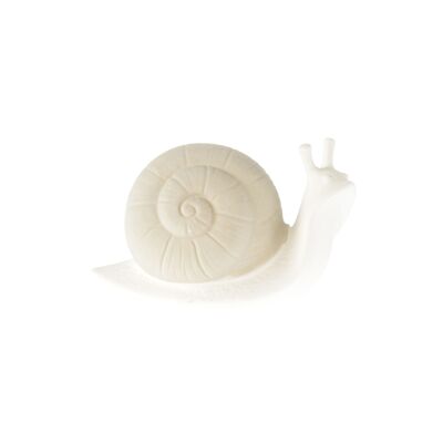 Porcelain snail e.g. Places, 14.5 x 6.5 x 9 cm, white, beige, 810817