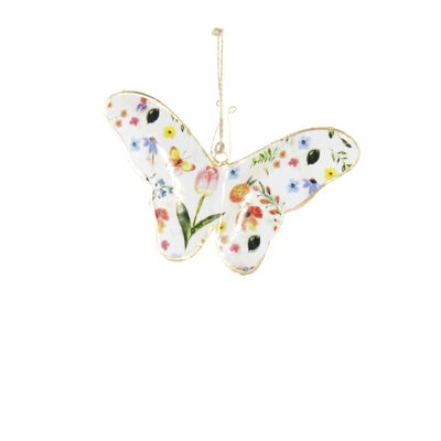Metal hanger butterfly, 18 x 1 x 12 cm, multicolored, 814693