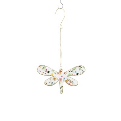 Metal hanger dragonfly, 18 x 1 x 31 cm, multicolored, 814730