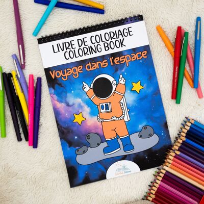 Coloring Book for Children, Space Travel