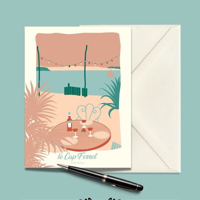 CAP FERRET La Cabane Postkarte – 15x21cm