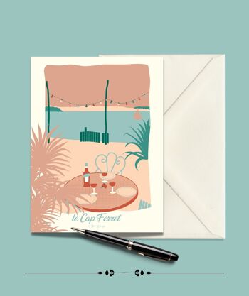 Carte Postale CAP FERRET La Cabane  - 15x21cm 1