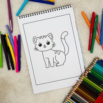 Livre de Coloriages pour enfants, Animaux Mignons Vol 2 2