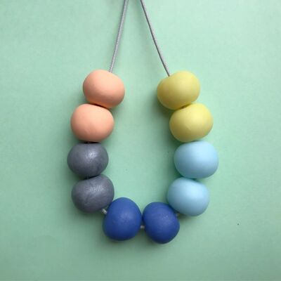 Cora clay bead necklace