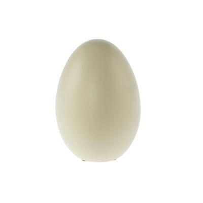 Ceramic egg e.g. Spots, Ø 14 x 21 cm, matt beige, 811661