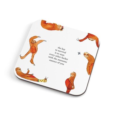 Awesome Sloth Coaster