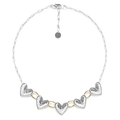 ALEGRIA adjustable necklace 5 hearts