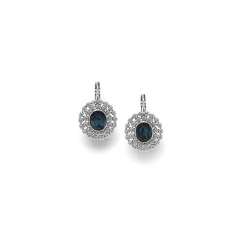 AZZURRA    boucles d'oreilles dormeuses ovales 1