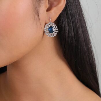 AZZURRA    boucles d'oreilles dormeuses ovales 2