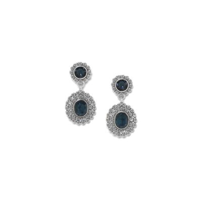 AZZURRA    boucles d'oreilles poussoir gitane 2 strass