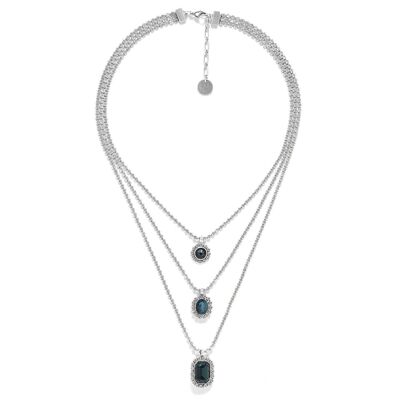 AZZURRA    collier ajustable 3 rangs