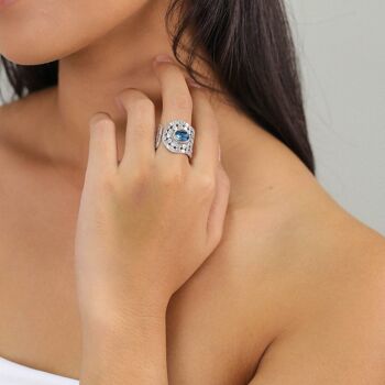 AZZURRA    bague ajustable ruban 2