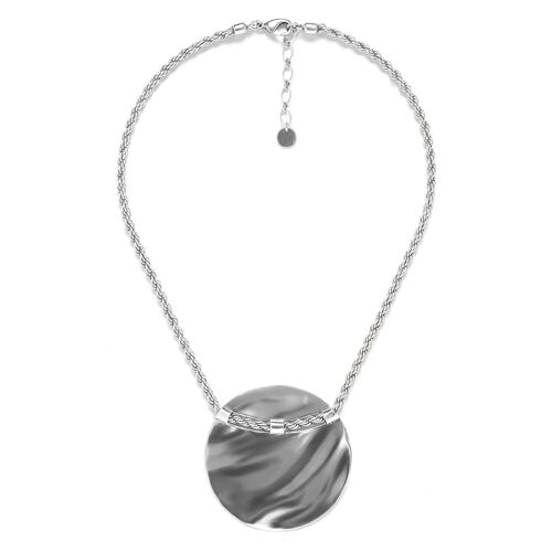 COUTURE    collier pendentif rond grand modèle