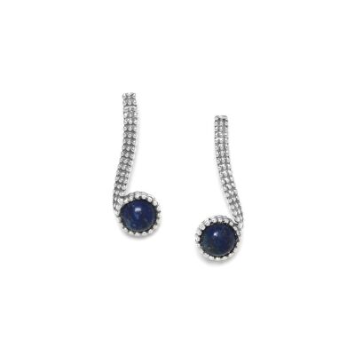 OZAKA lapis lazuli pendant earrings