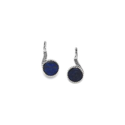 OZAKA    boucles d'oreilles dormeuses lapis lazuli