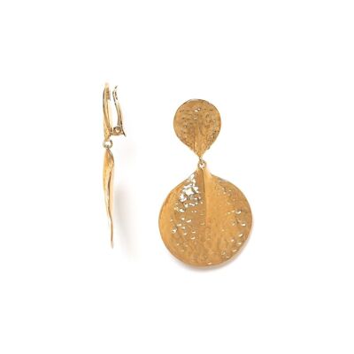 PETALES golden gypsy clip earrings