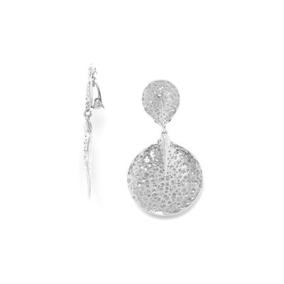PETALES silver gypsy clip earrings