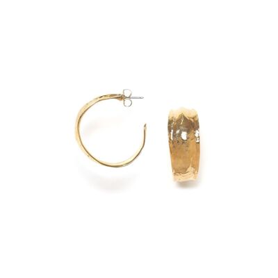 PETALES golden hoop earrings