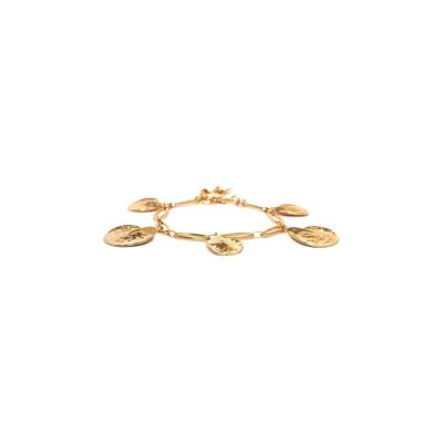 Verstellbares Armband PETALES mit 5 goldenen Blütenblättern