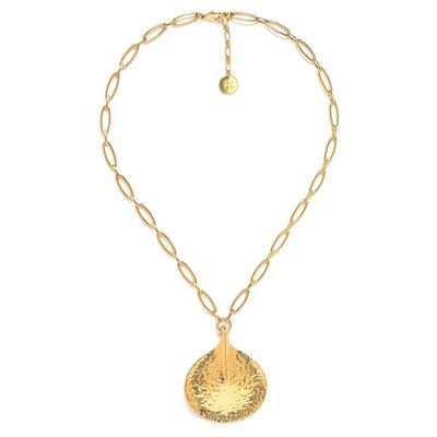 PETALES large gold pendant necklace