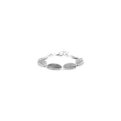 SWAN    bracelet ajustable 6 plumes