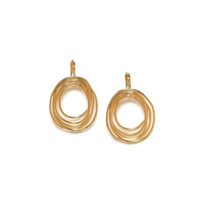 TYPHOON gold hoop earrings