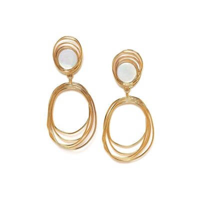 TYPHOON golden gypsy push earrings