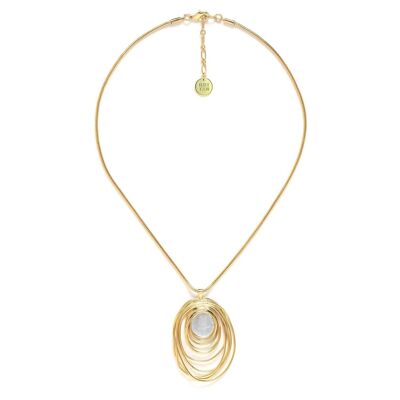 TYPHOON golden pendant necklace