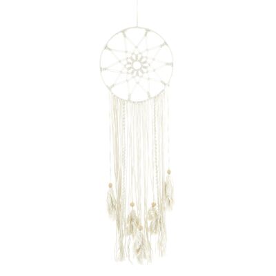 Cotton - Ed. Macrame dream catcher, 30 x 1 x 110 cm, white, 806230