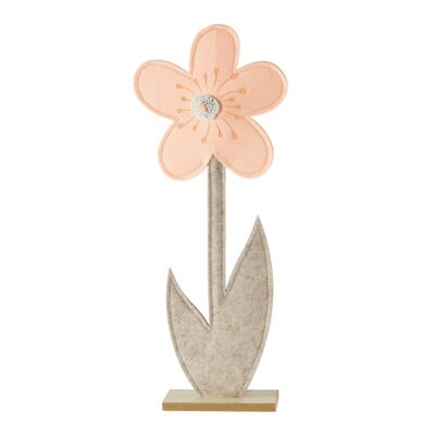 Felt flower e.g. Places, 22 x 6 x 52.5 cm, orange/brown, 807312