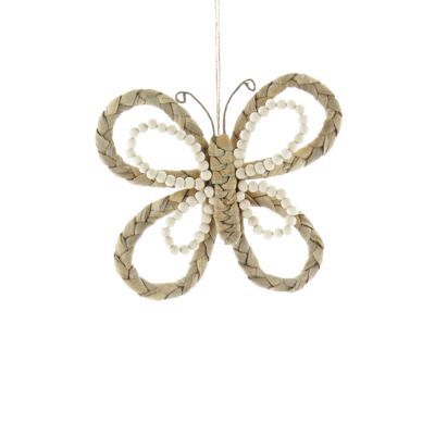 Rattan hanger butterfly, 18 x 1 x 12.5 cm, natural color, 808432