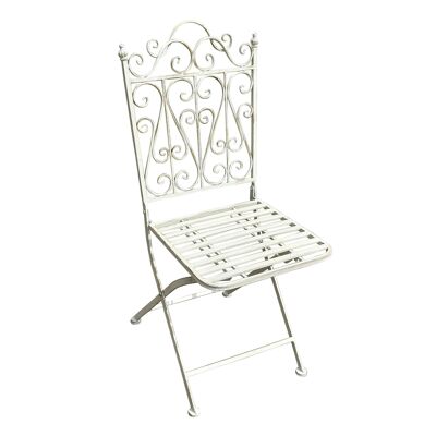 Sirmione metal chair, 41 x 50 x 92 cm, white, 808579