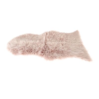 Faux fur rug, 90 x 60 x 3 cm, pink, 810886