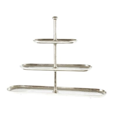 Aluminium-Etagere 3 Ebenen, 72 x 16 x 56 cm, silber, 811913