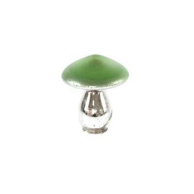 Glass mushroom for standing, Ø 9 x 9 cm, green, 812521