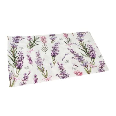 Chemin de table en tissu lavande., 40 x 120 x 0,5 cm, violet, 814280