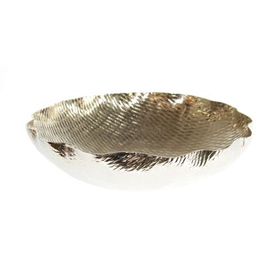 Aluminum bowl corrugated, Ø 40 x 10 cm, silver, 817243