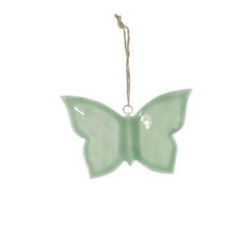 Cintre en métal papillon, 15 x 1 x 10 cm, vert, 817557 1