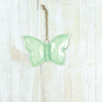 Cintre en métal papillon, 15 x 1 x 10 cm, vert, 817557 2