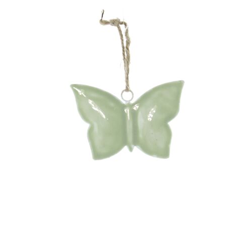Metall-Hänger Schmetterling, 10 x 1 x 7 cm, grün, 817564