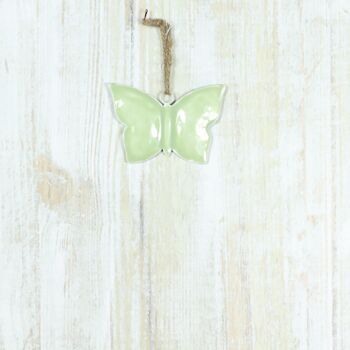 Cintre en métal papillon, 10 x 1 x 7 cm, vert, 817564 2