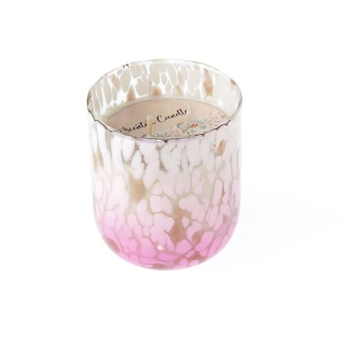 Duftkerze im Glas Passionsfr., Ø 9 x 10,5 cm, pink, 818585