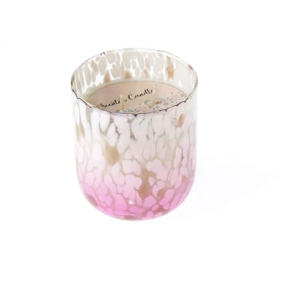 Scented candle in a glass Passionsfr., Ø 9 x 10.5 cm, pink, 818585