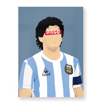 Affiche Diego Maradona - 30X40 cm 1