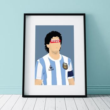 Affiche Diego Maradona - 30X40 cm 2