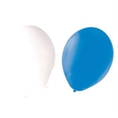 Beutel mit 24 blauen Heliumballons